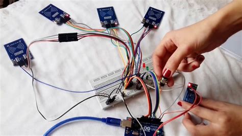 multiple rfid reader into breadboard|Multiple RFID readers connected to Ard.